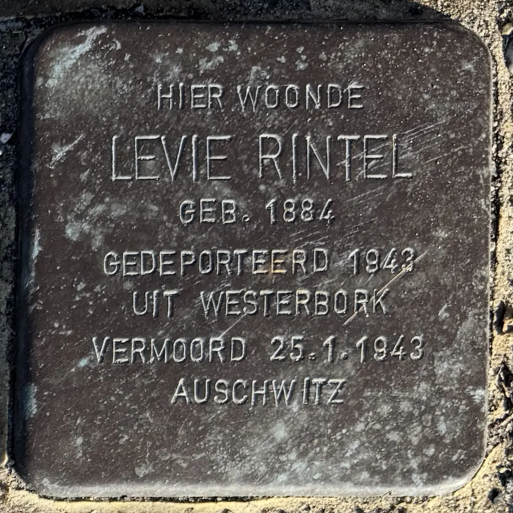 Struikelsteen voor Levie Rintel