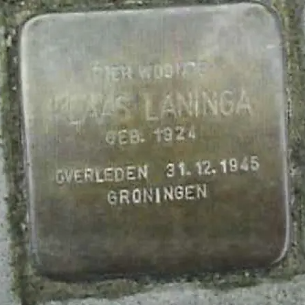 Struikelsteen voor Klaas Laninga