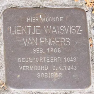 Struikelsteen voor Lientje Waisvisz-van Engers