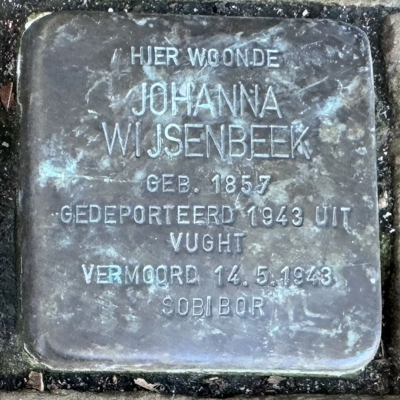 Struikelsteen voor Johanna Wijsenbeek