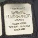 Struikelsteen voor Marianna Hijmans-Sanders