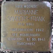 Struikelsteen voor Marianna Sanders-Frank