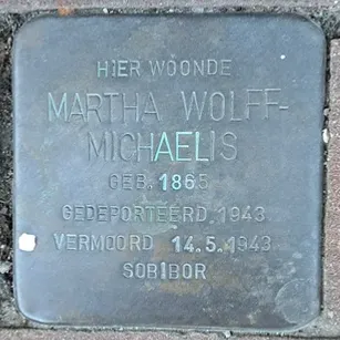 Struikelsteen voor Martha Wolff-Michaelis