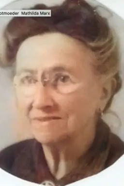 Portret van Mathilda Roos-Marx