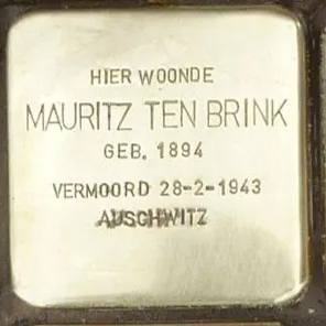 Struikelsteen voor Mauritz ten Brink