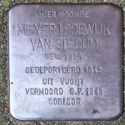 Struikelsteen voor Meyer Lodewijk Van Stedum