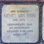 Struikelsteen voor Michiel van Thijn