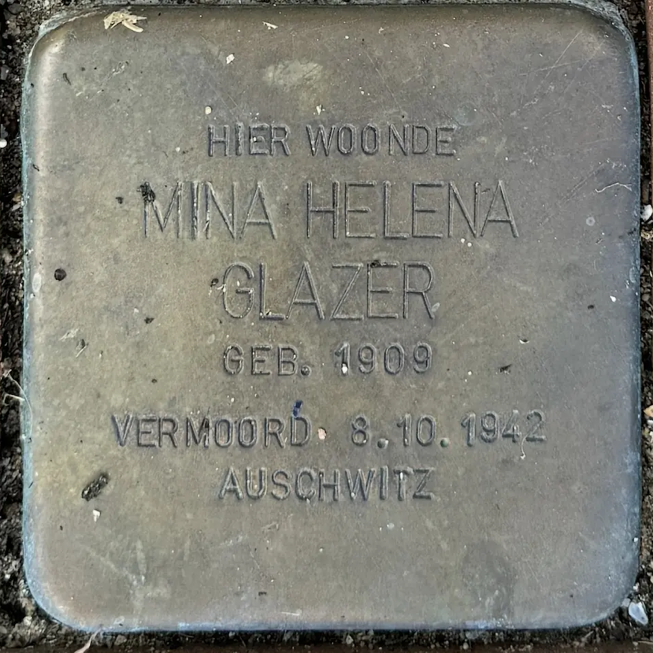 Struikelsteen voor Mina Helena Salome Glazer