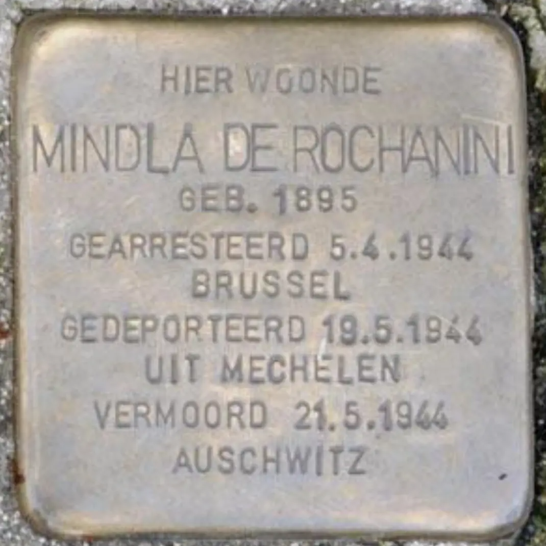 Struikelsteen voor Mindla Flinker-de Rochanini