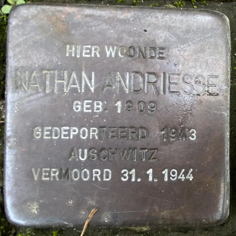 Struikelsteen voor Nathan Andriesse