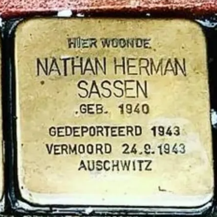 Struikelsteen voor Nathan Herman Sassen