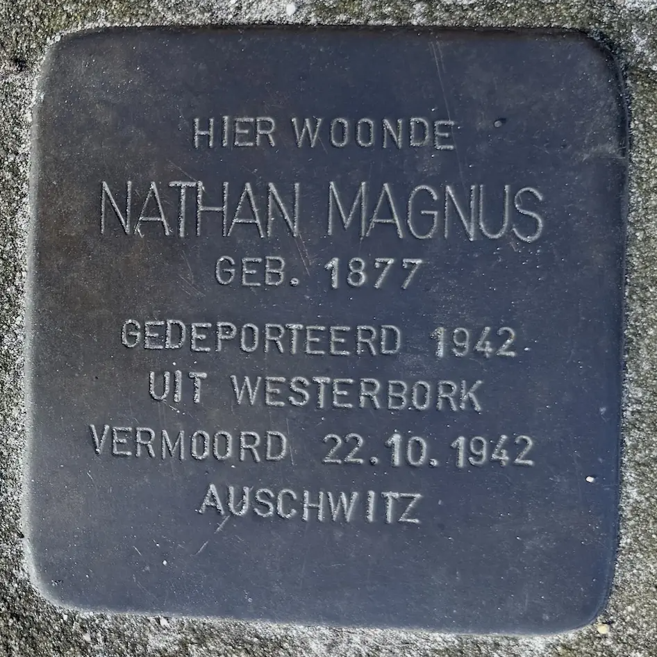 Struikelsteen voor Nathan Magnus