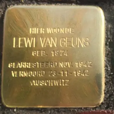 Struikelsteen voor Lewi van Geuns