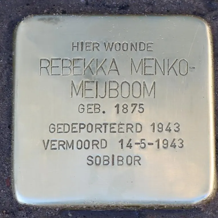 Struikelsteen voor Rebekka Menko-Meyboom