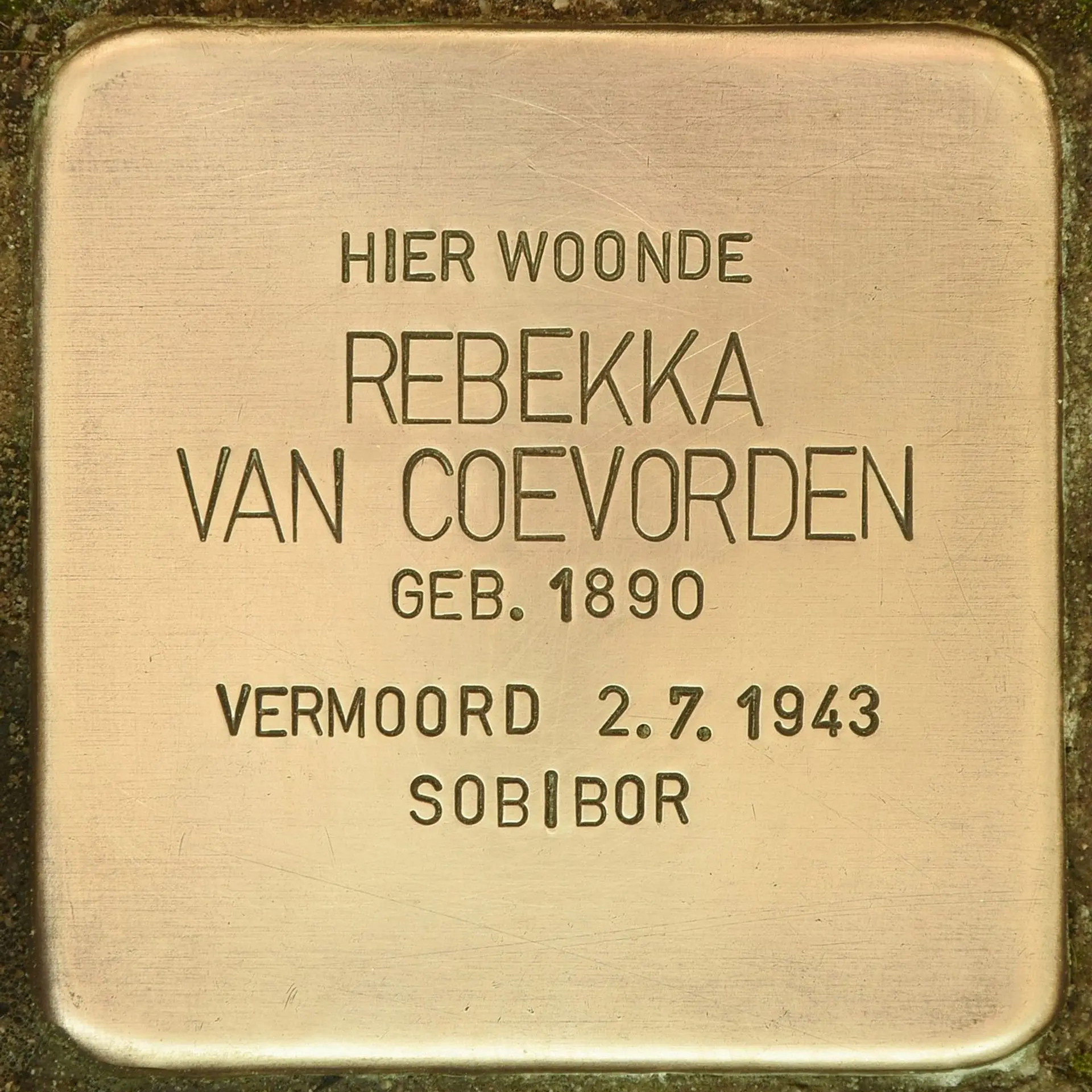 Struikelsteen voor Rebekka van Coevorden