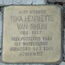 Struikelsteen voor Rika Henriëtte van Rhijn