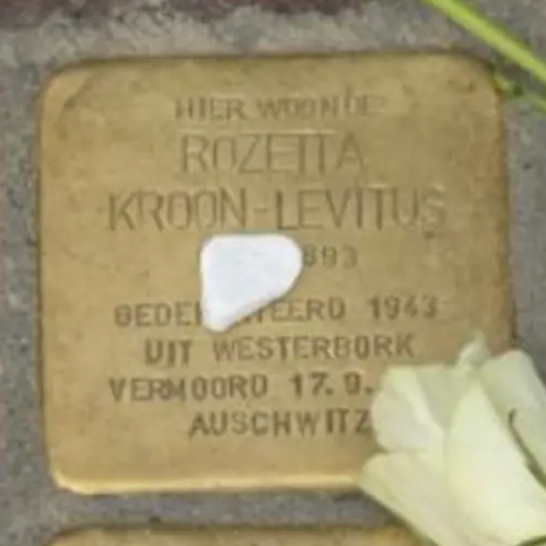 Struikelsteen voor Rozetta Kroon-Levitus