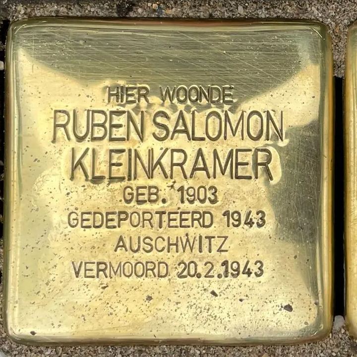 Struikelsteen voor Ruben Salomon Kleinkramer