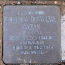 Struikelsteen voor Helena Dora Eva Gazan