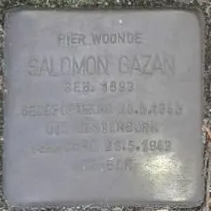 Struikelsteen voor Salomon Gazan