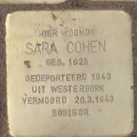 Struikelsteen voor Sara Cohen
