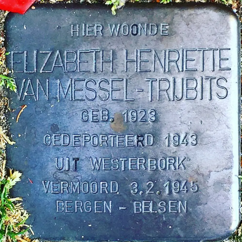 Struikelsteen voor Elizabeth Henriette van Messel-Trijbits