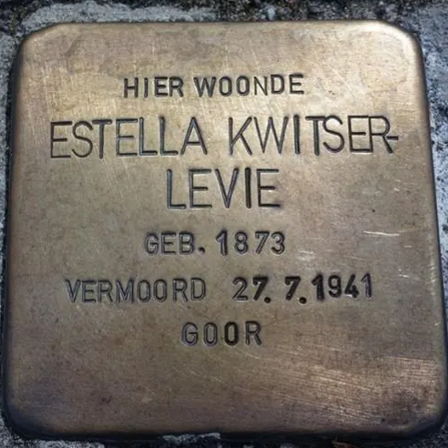 Struikelsteen voor Estella Josephina Kwitser-Levie