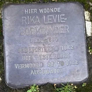 Struikelsteen voor Rika Levie-Boekbinder