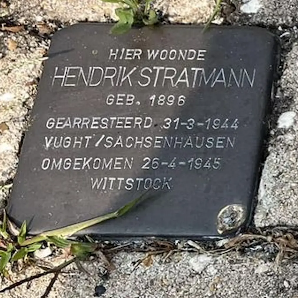 Struikelsteen voor Hendrik Stratmann