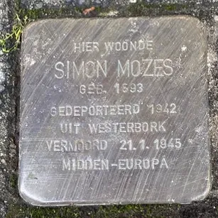 Struikelsteen voor Simon Mozes