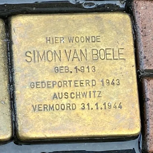 Struikelsteen voor Simon van Boele