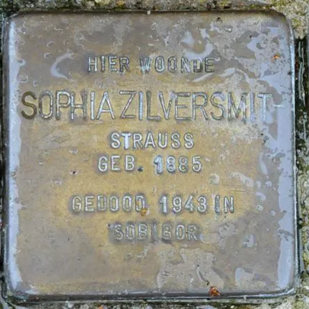 Struikelsteen voor Sophia Zilversmit-Strauss