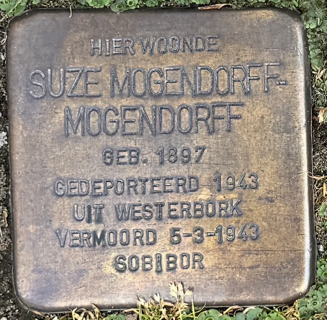 Struikelsteen voor Suze Mogendorff-Mogendorff