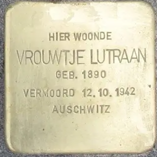 Struikelsteen voor Vrouwtje Lutraan