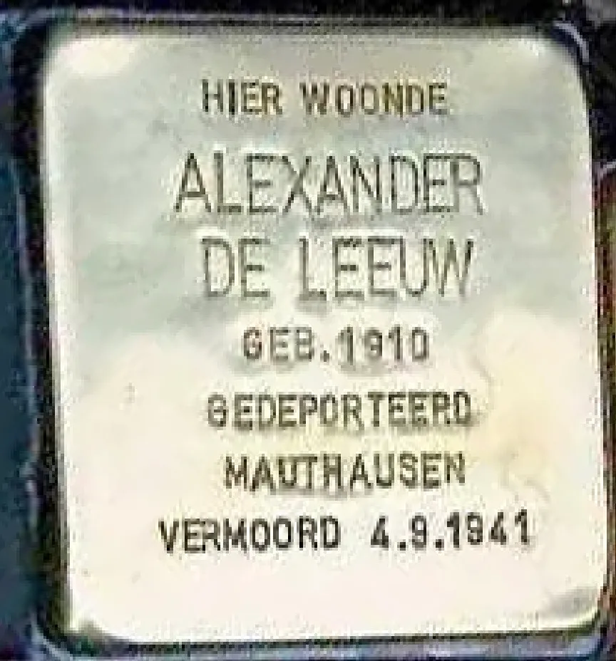 Struikelsteen voor Alexander de Leeuw