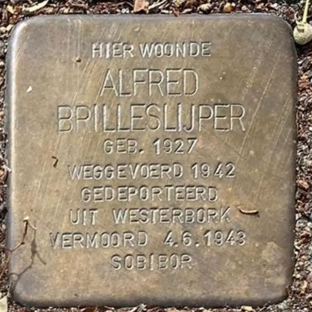 Struikelsteen voor Alfred Brilleslijper