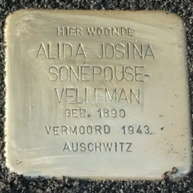 Struikelsteen voor Alida Josina Sonépouse-Velleman