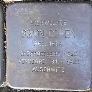 Struikelsteen voor Simon Cohen
