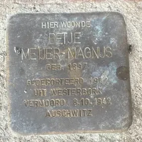 Struikelsteen voor Betje (Carolina) Meijer-Magnus