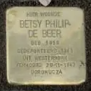 Struikelsteen voor Betsy Philip-de Beer