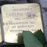 Struikelsteen voor Carolina Visser