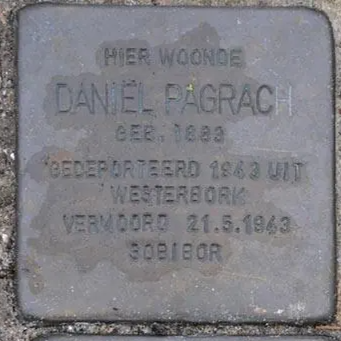 Struikelsteen voor Daniel Pagrach
