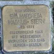Struikelsteen voor Eva Margreta Magnus-Stern