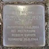 Struikelsteen voor Flora van Bergen