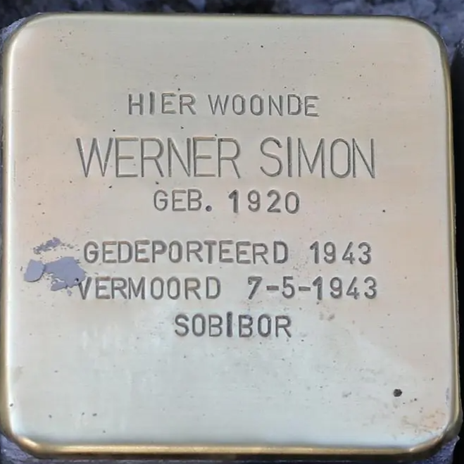 Struikelsteen voor Werner Simon
