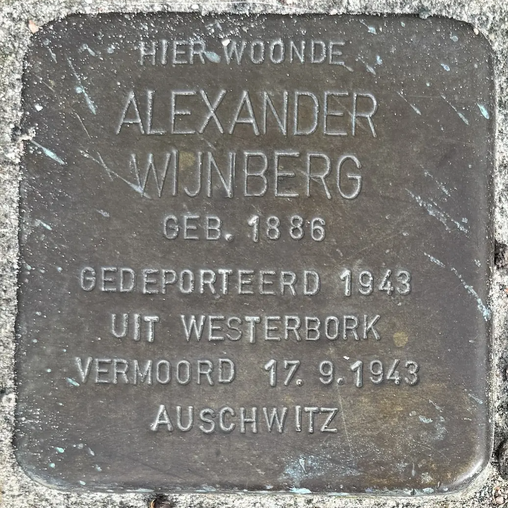 Struikelsteen voor Alexander Wijnberg