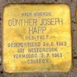 Struikelsteen voor Günther Josef Happ