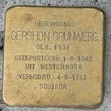 Struikelsteen voor Gerson Grunwerg