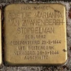 Struikelsteen voor Grietje Marianna van Zwanenbergh-Stoppelman