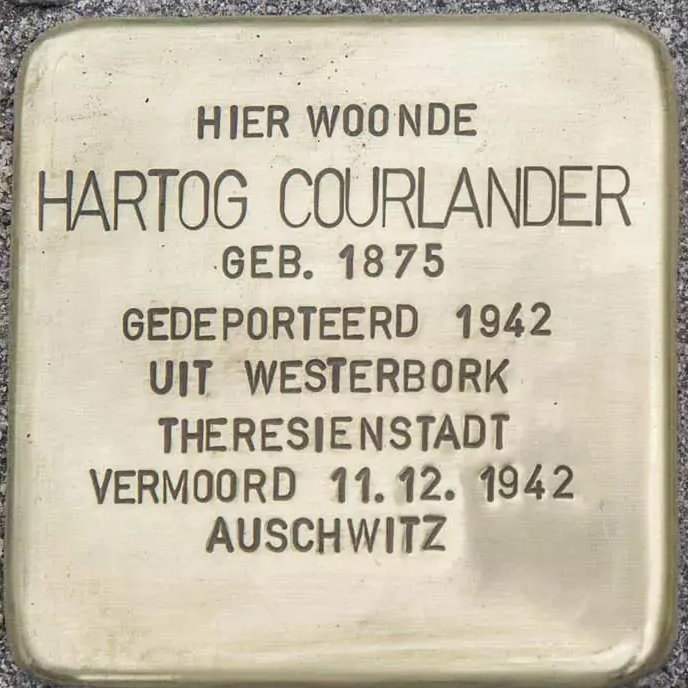 Struikelsteen voor Hartog Courlander